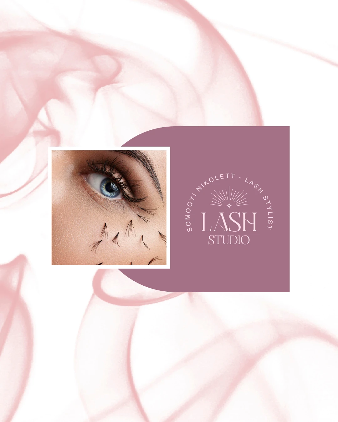 Somogyi Nikolett Lash Studio logója – logótervezés