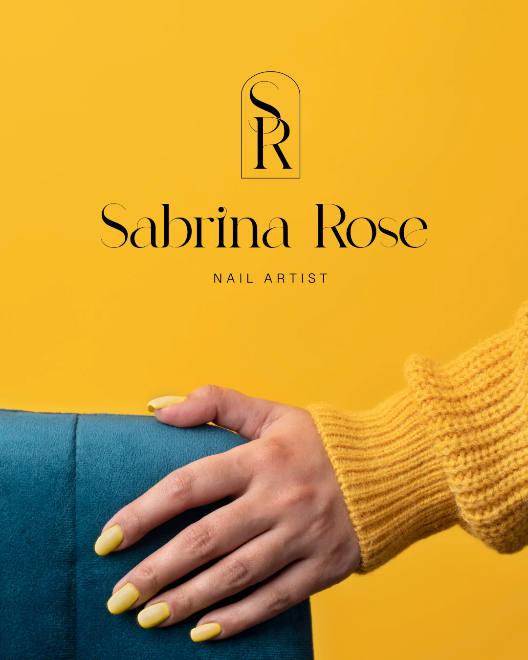 Sabrina Rose nail artist logója – logótervezés