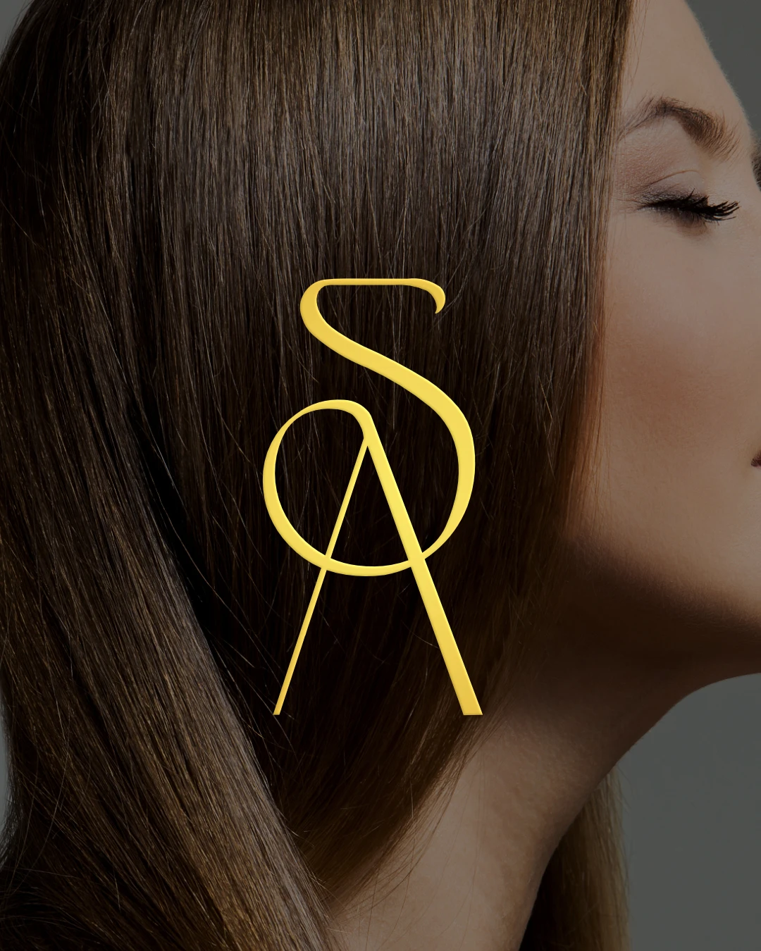 SA monogramos arany logó – logótervezés